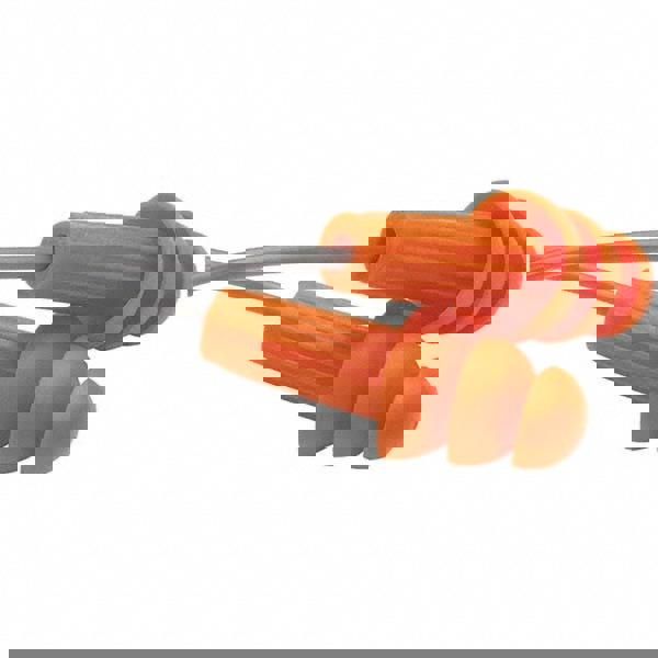 Earplugs: Rubber, Flanged, Push-In Stem, Corded